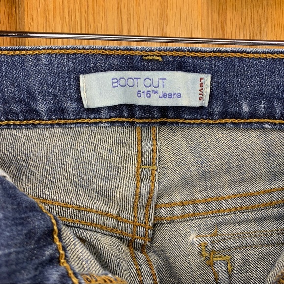 Levi's 515 Women's Bootcut Jeans Blue Women’s Size 10 S/C - Button Back Pockets - Picture 6 of 7